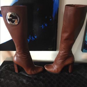 Gucci x Tom Ford Tan Leather Boots Size 7